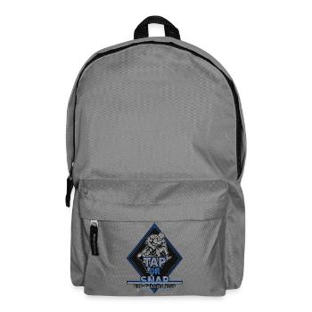 Tap or Snap BJJ Duell – Brazilian Jiu-Jitsu - Rucksack - Mittelgrau - Vorne