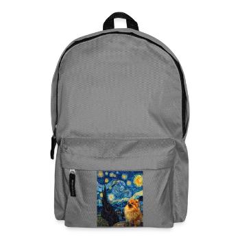 Zwergspitz Spitz Pomeranian - Sac à dos - gris éléphant - Devant