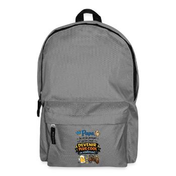 Papa, preuve que l'âge brille - Sac à dos - gris éléphant - Devant
