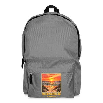 Ostsee Sonenuntergang Bornholm - Rucksack - Mittelgrau - Vorne