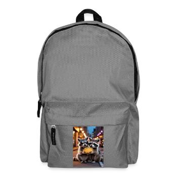 Raccoon Taco Duo in City Light - Backpack - elephant grey - Front