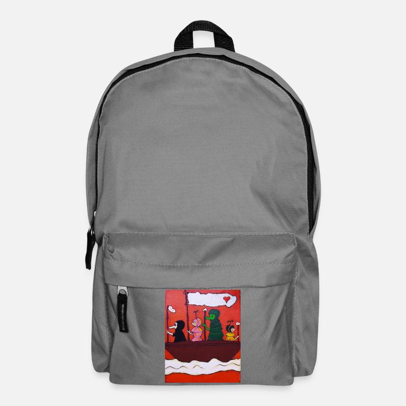 4 Freunde - Rucksack - Mittelgrau