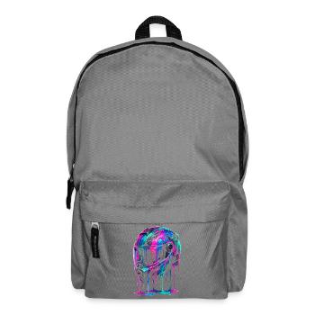 Neon Tropfhelm Kunst - Rucksack - Mittelgrau - Vorne