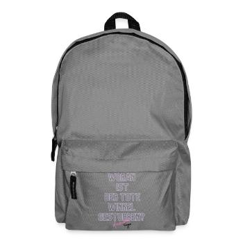 Woran ist der Tote Winkel gestorben? Neon - Rucksack - Mittelgrau - Vorne