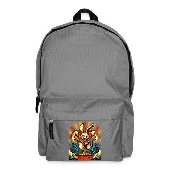Monsterhase Wut - Rucksack - Mittelgrau - Vorne