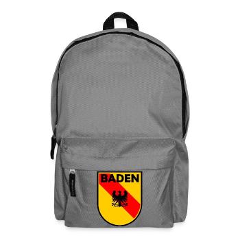 Baden Wappen Schild mit Adler - Rucksack - Mittelgrau - Vorne