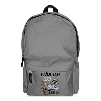 Geburtstag Ente Gut Alles Gut 20 Jahre - Rucksack - Mittelgrau - Vorne