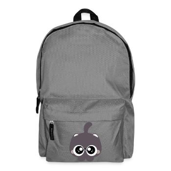 Chat chibi - Sac à dos - gris éléphant - Devant