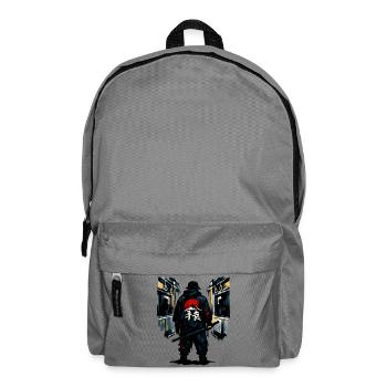 Ninja urbain avec Soleil Rouge - Sac à dos - gris éléphant - Devant