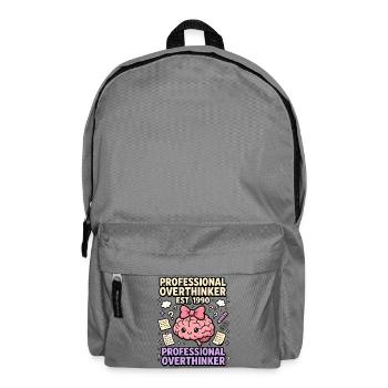 Professional Overthinker Seit 1990 - Rucksack - Mittelgrau - Vorne