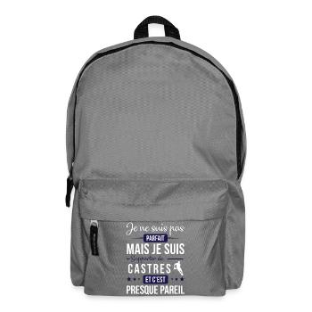 Je Ne Suis Pas Parfait Mais Je Suis Supporter D... - Sac à dos - gris éléphant - Devant