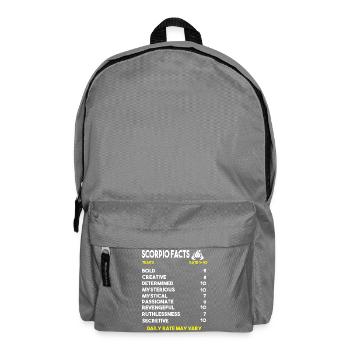 Sternzeichen Skorpion - Rucksack - Mittelgrau - Vorne
