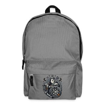 Viking Kämpfer mit Runen Schild - Rucksack - Mittelgrau - Vorne
