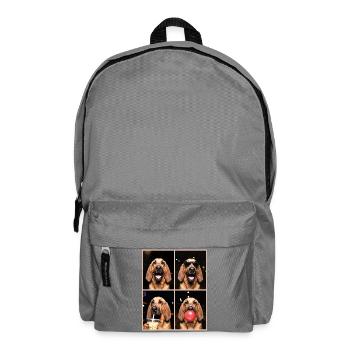 Hunde Bluthund Hund - Rucksack - Mittelgrau - Vorne