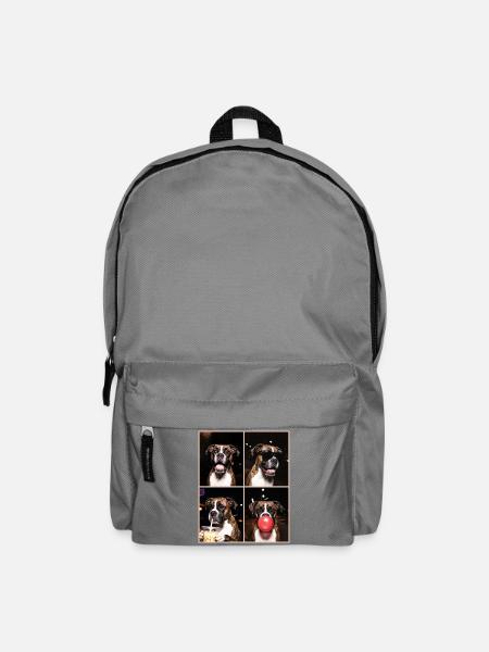 Hunde Boxer Hund - Rucksack - Mittelgrau