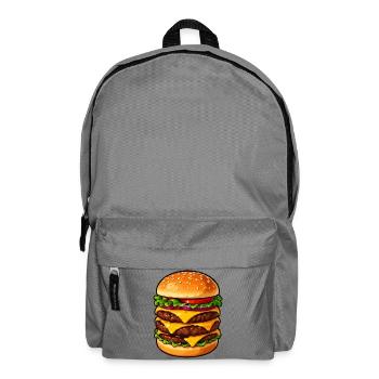 Dreifacher Cheeseburger Kraft - Rucksack - Mittelgrau - Vorne