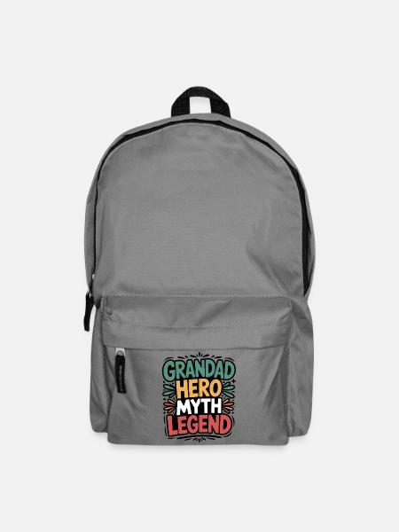 Großvater-Helden-Mythos-Legende - Rucksack - Mittelgrau