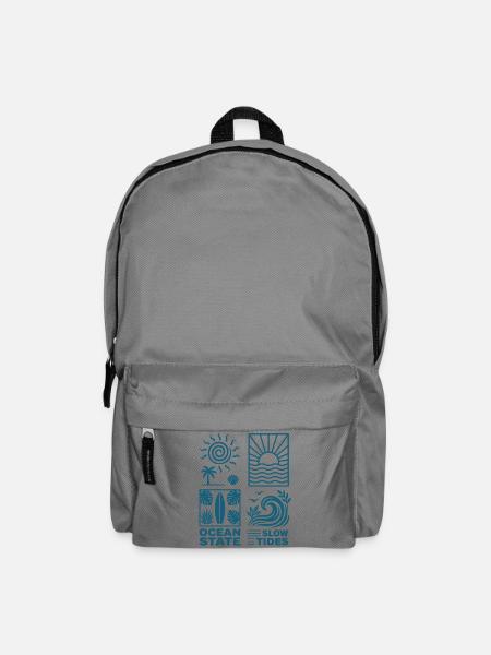 Sonnenuntergang am Ozean Muster - Rucksack - Mittelgrau