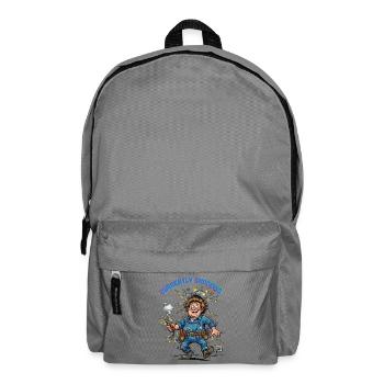 Derzeit Elektriker für Schocks - Rucksack - Mittelgrau - Vorne