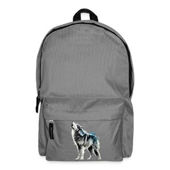 Heulender Wolf - Rucksack - Mittelgrau - Vorne