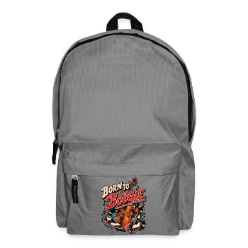 Born to Boogie – Rockabilly Tanz & Musik - Rucksack - Mittelgrau - Vorne