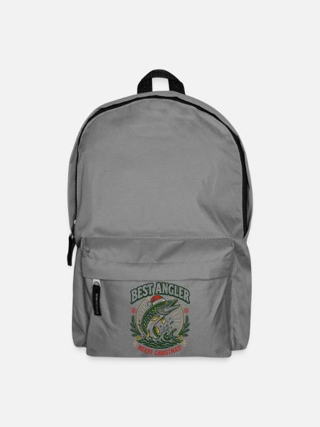 Bester Angler: Christmas Pike - Rucksack - Mittelgrau