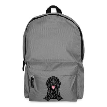 Flat Coated Retriever - Rucksack - Mittelgrau - Vorne