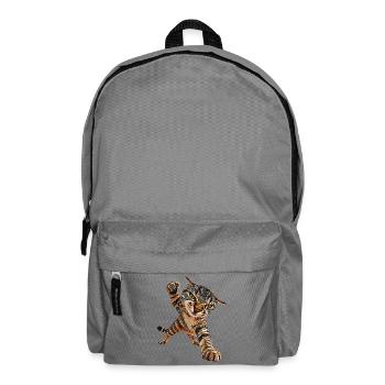 Katze - Rucksack - Mittelgrau - Vorne