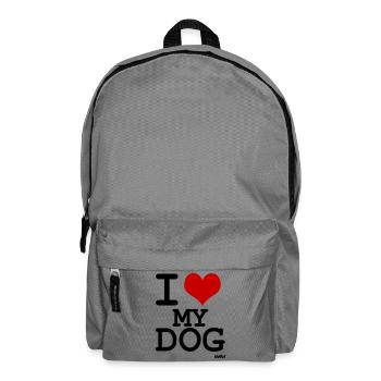 i love my dog - Rucksack - Mittelgrau - Vorne