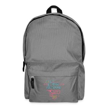 Schulkind 2025 - Erste Klasse - Girl - Einschulung - Rucksack - Mittelgrau - Vorne