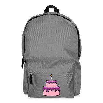 Birthday cake birthday - Backpack - elephant grey - Front