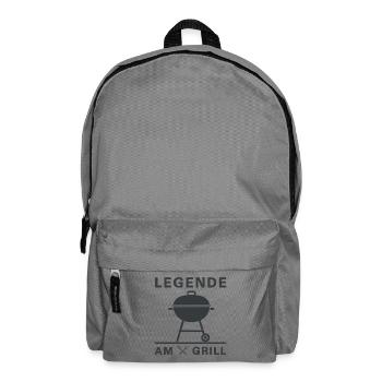 legende_am_grill - Rucksack - Mittelgrau - Vorne