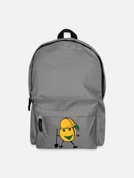 orange construction worker - Backpack - elephant grey