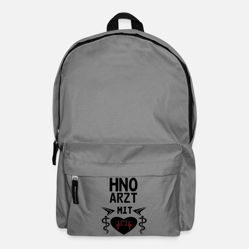 HNO Arzt mit Herz Geschenk - Rucksack - Mittelgrau