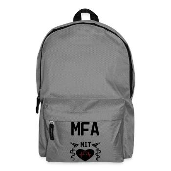 MFA mit Herz Geschenk Medizin Spruch - Rucksack - Mittelgrau - Vorne