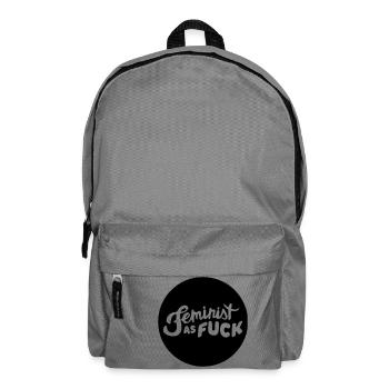 Feminist as F*CK Girlpower Mädchen - Rucksack - Mittelgrau - Vorne