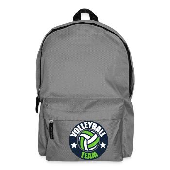 Équipe de l'emblème de l'équipe de volleyball - Sac à dos - gris éléphant - Devant
