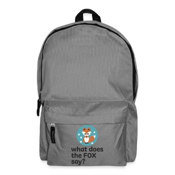 funny fox - Backpack - elephant grey - Front