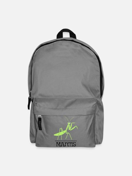Gottesanbeterin – Illustration für Naturfreunde - Rucksack - Mittelgrau