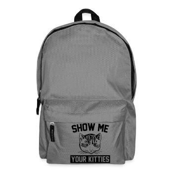 Show Me Your Kitties Cat - Backpack - elephant grey - Front
