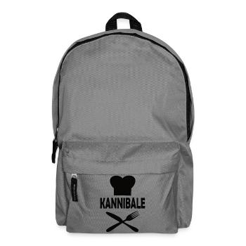 Kannibale - T-Shirt Design schwarz - Rucksack - Mittelgrau - Vorne