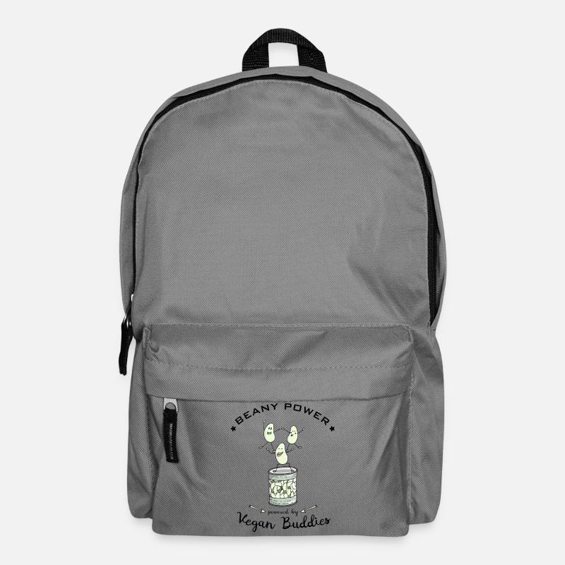 Bohnen Soja vegane Proteine - Rucksack - Mittelgrau