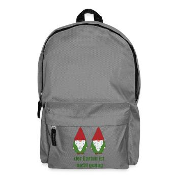 Gartenzwerge lustig - Rucksack - Mittelgrau - Vorne