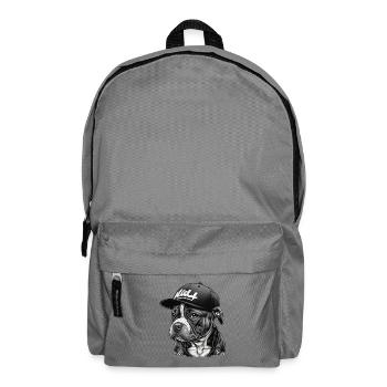 Bulldog Streetwear Cap Black - Backpack - elephant grey - Front