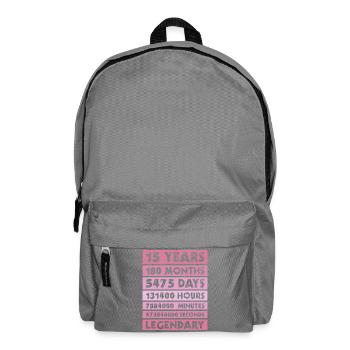 15 years legendary - Anniversary - Company - Anniversary - Backpack - elephant grey - Front