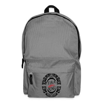 Tika Tonu Maori Design - Maori T-Shirt - Rucksack - Mittelgrau - Vorne