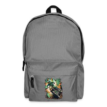 Motocross Spritzensprint - Rucksack - Mittelgrau - Vorne