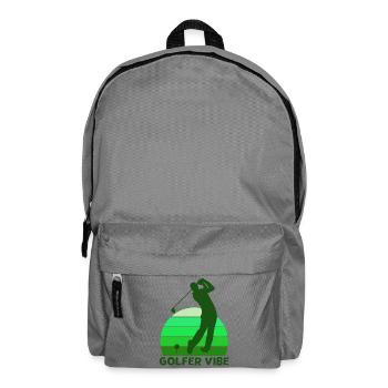 Golf, Golfer, Golfer Vibe - Rucksack - Mittelgrau - Vorne