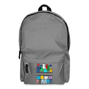 Women's and girls clothing text banner - Backpack - elephant grey - Front