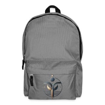 Symbol für organisches Wachstum - Rucksack - Mittelgrau - Vorne